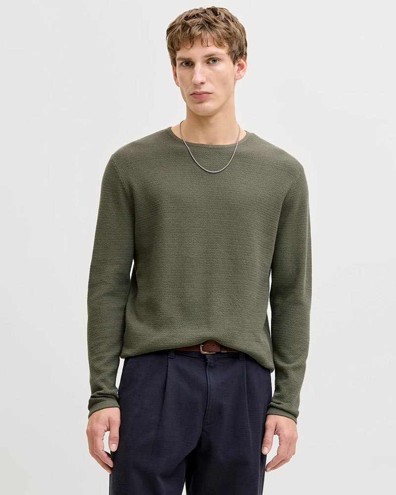 JACK & JONES JJEGEORGE KNIT CREW NECK NOOS - 12268279
