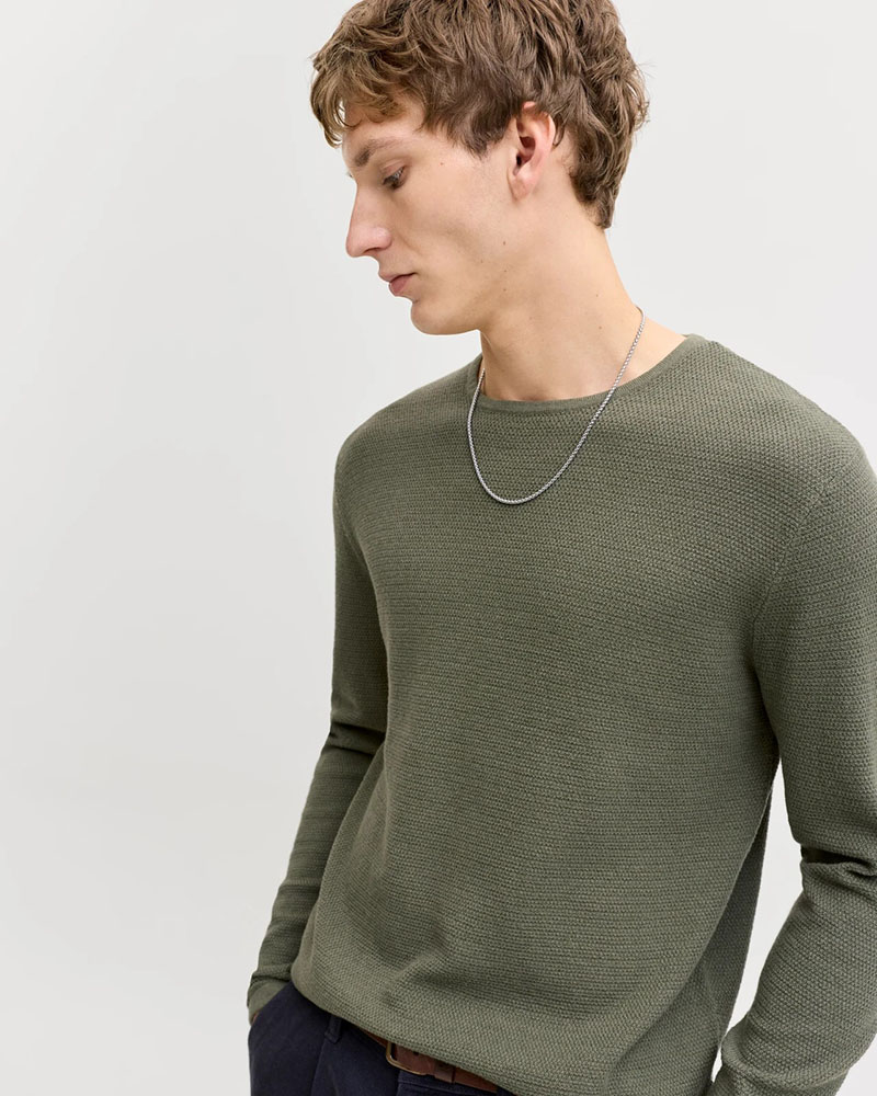 JACK & JONES JJEGEORGE KNIT CREW NECK NOOS - 12268279