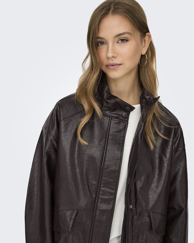 ONLY ONLJULIA FAUX LEATHER OVZ. BOMBER OTW - 15373024