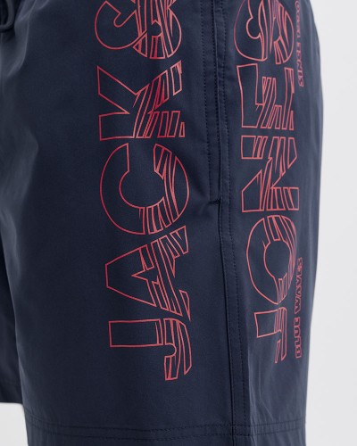 JACK & JONES JPSTMAUI WAVE LOGO SWIM SHORTS REG SN - 12291391