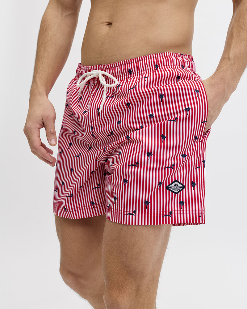JACK & JONES JPSTMAUI BREEZE MINI STRIPE SWIM SRT SN - 12291425