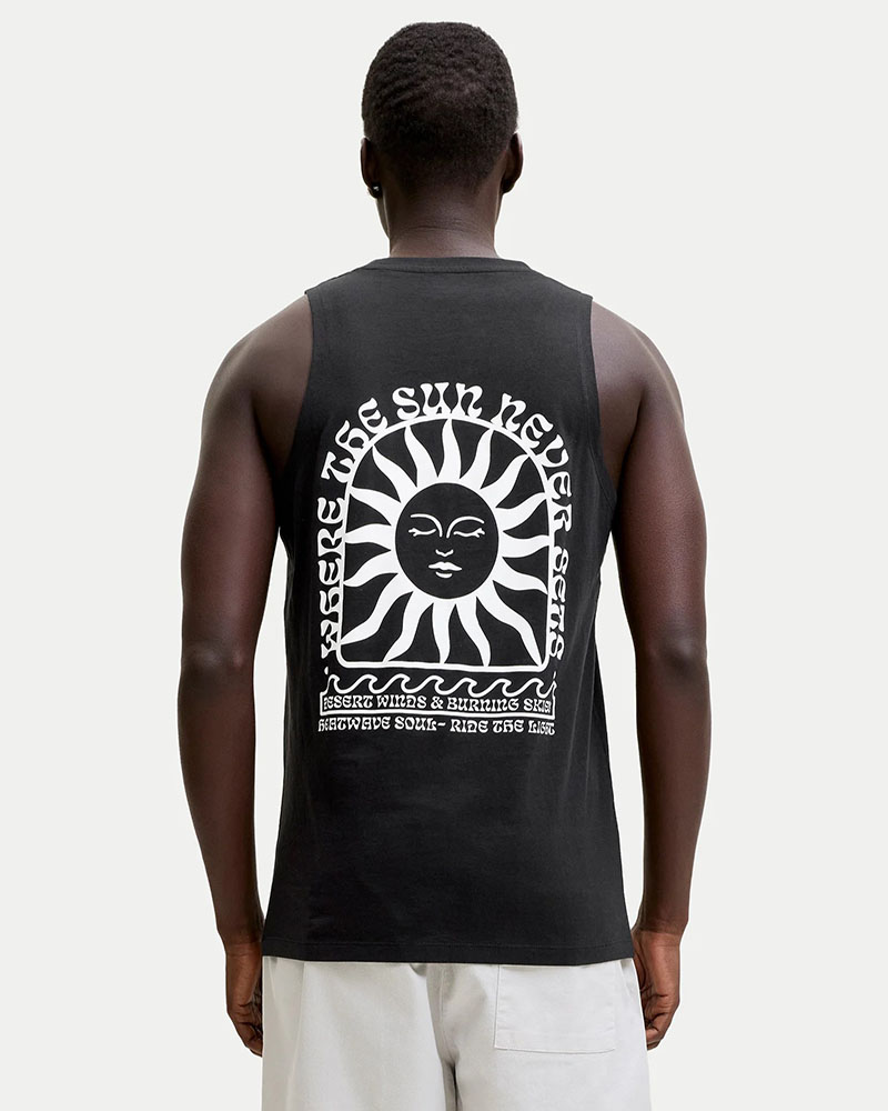 JACK & JONES JJSUNSET BACK PRINT SLEEVELESS TEE - 12297705