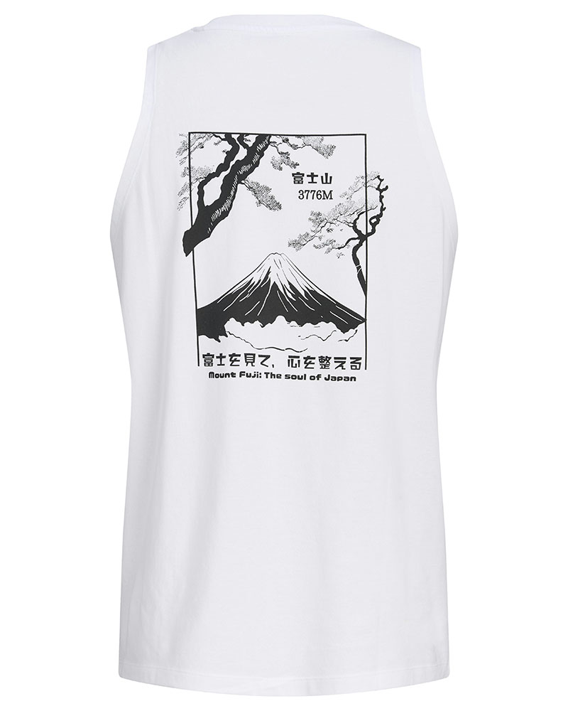 JACK & JONES JJSUNSET BACK PRINT SLEEVELESS TEE - 12297705