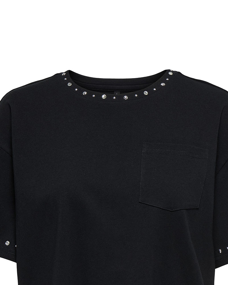 ONLY ONLTERZA S/S O-NECK TOP BOX JRS - 15343834