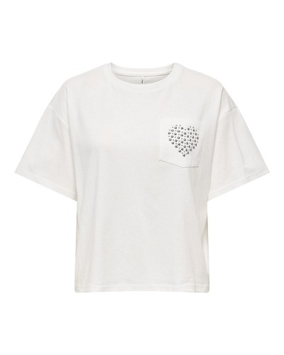 ONLY ONLTERZA S/S O-NECK TOP BOX JRS - 15343834