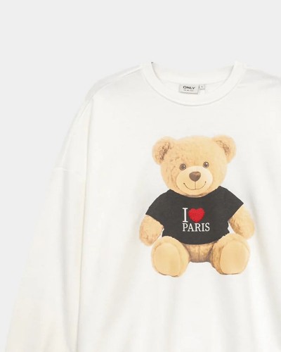 ONLY ONLTEDDY L/S O-NECK PRINT UB SWT - 15370136