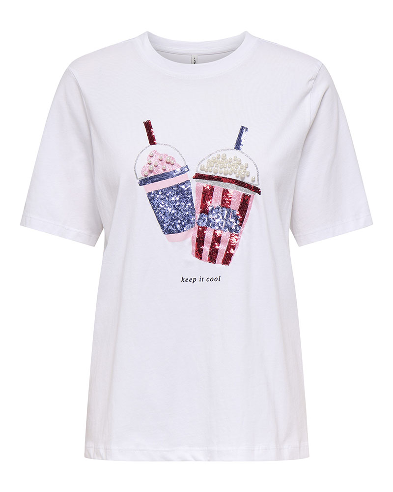 ONLY ONLBURST S/S POPCORN TOP BOX JRS - 15343431