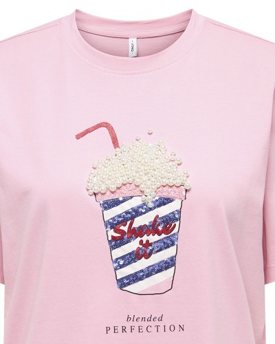 ONLY ONLBURST S/S POPCORN TOP BOX JRS - 15343431