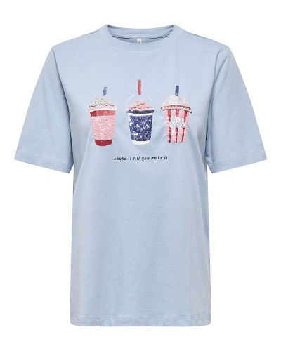 ONLY ONLBURST S/S POPCORN TOP BOX JRS - 15343431