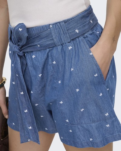 ONLY ONLNOVA AZURE TALIA SHORTS WVN - 15370342