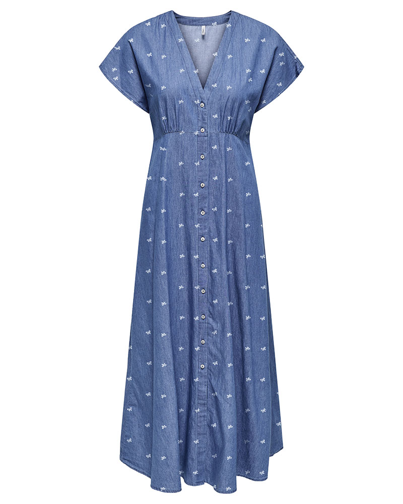 ONLY ONLNOVA AZURE LONG DRESS WVN - 15370341
