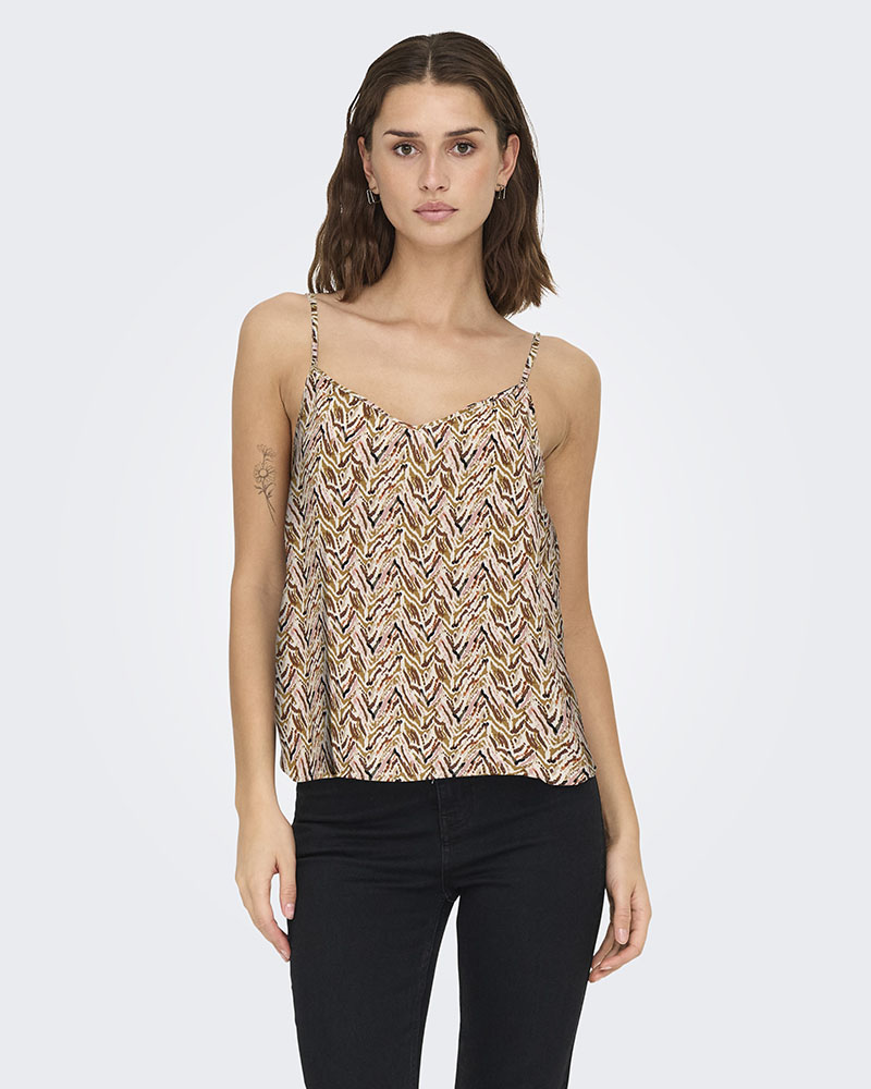 ONLY ONLNOVA LIFE VIS PARIS SINGLET WVN - 15222159