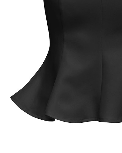 ONLY ONLORLEEN LIFE STRAP PEPLUM TOP TLR - 15367275