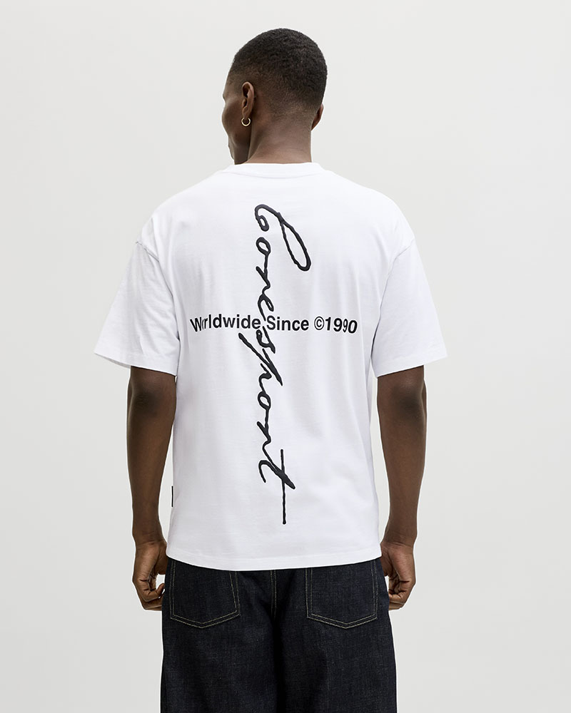 JACK & JONES JCODUST SCRIPT BACK TEE SS CREW NECK - 12292982