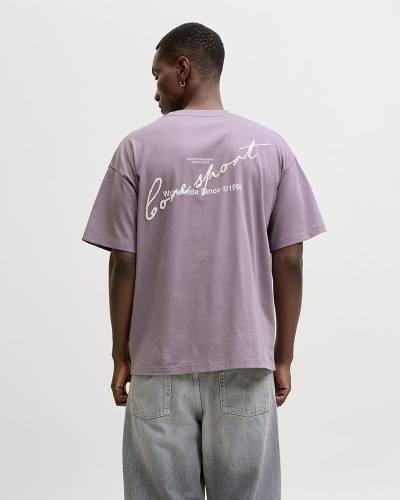 JACK & JONES JCODUST SCRIPT BACK TEE SS CREW NECK - 12292982