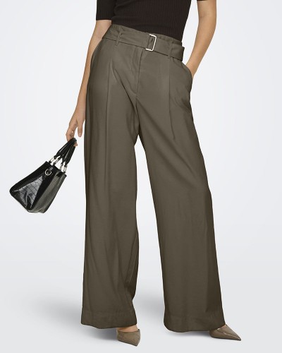ONLY ONLTILA LIFE HW BELT WIDE PANT TLR - 15367390