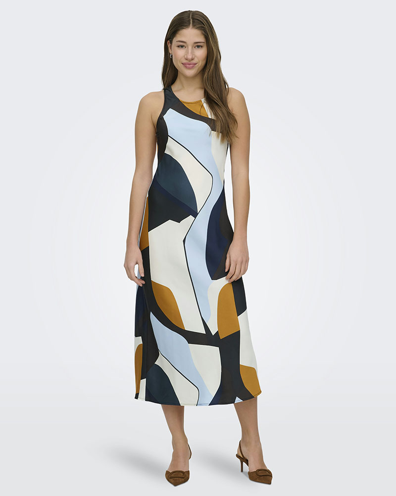 ONLY ONLCHIGO SL SLIP MIDI DRESS WVN - 15354751