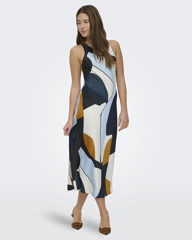 ONLY ONLCHIGO SL SLIP MIDI DRESS WVN - 15354751