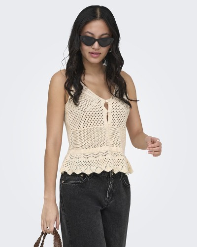 ONLY ONLLISON SL PEPLUM TOP KNT - 15369246