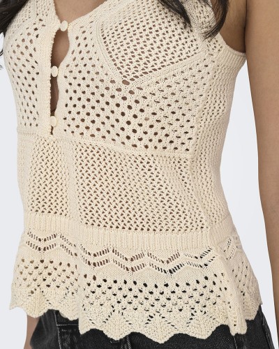 ONLY ONLLISON SL PEPLUM TOP KNT - 15369246