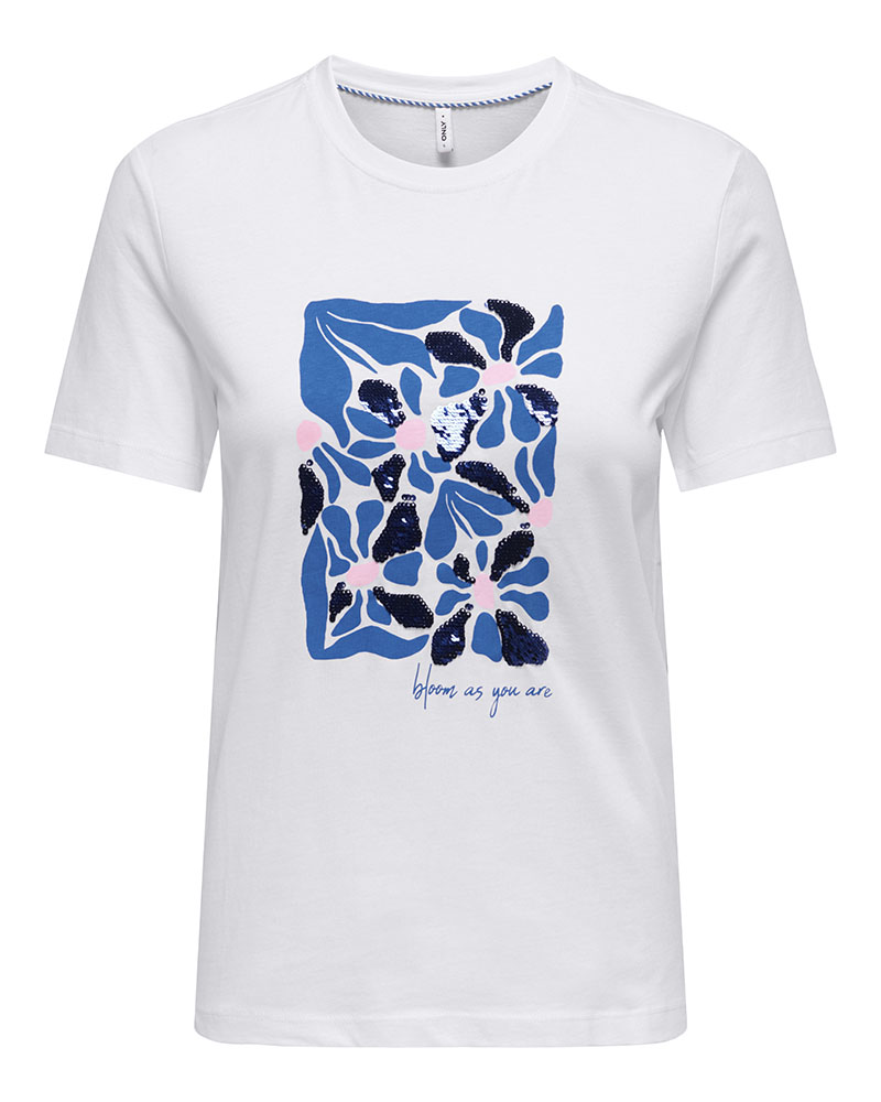 ONLY ONLKITA REG S/S PRINT TOP NOOS - 15367568