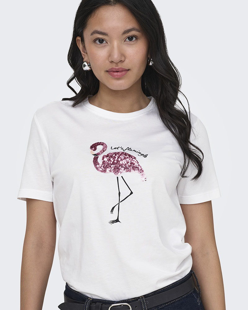 ONLY ONLKITA REG S/S PRINT TOP NOOS - 15367568