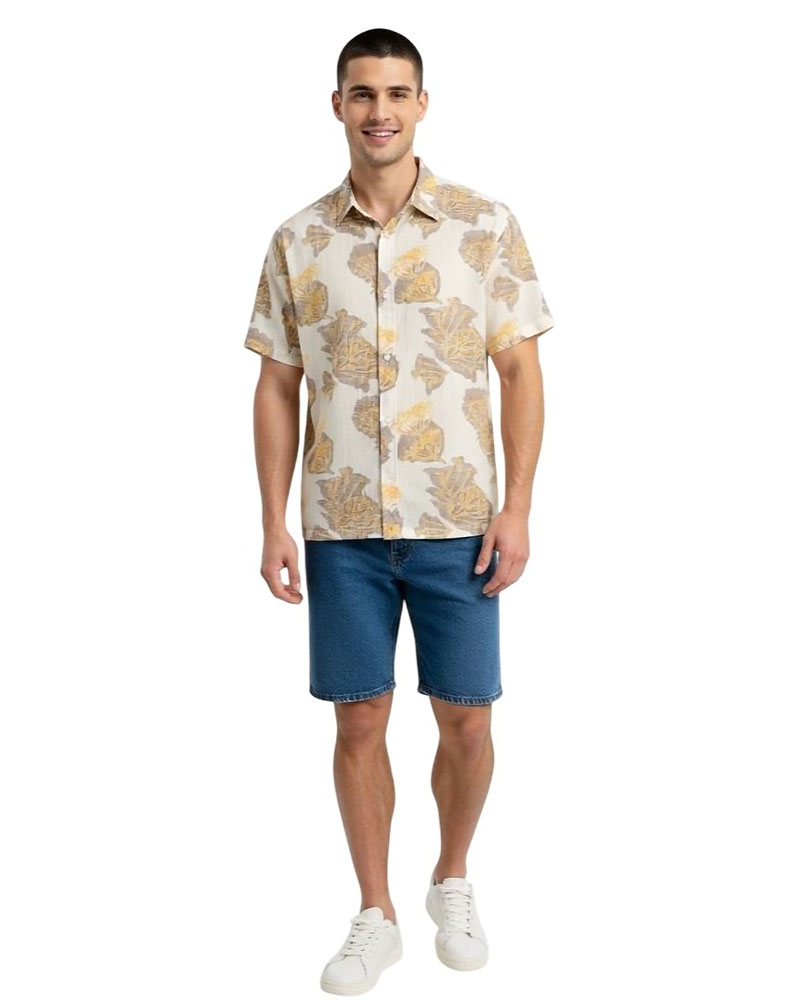 JACK & JONES JORMONTAUK AOP SHIRT SS - 12293763