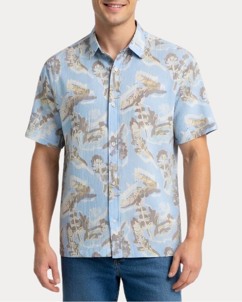 JACK & JONES JORMONTAUK AOP SHIRT SS - 12293763