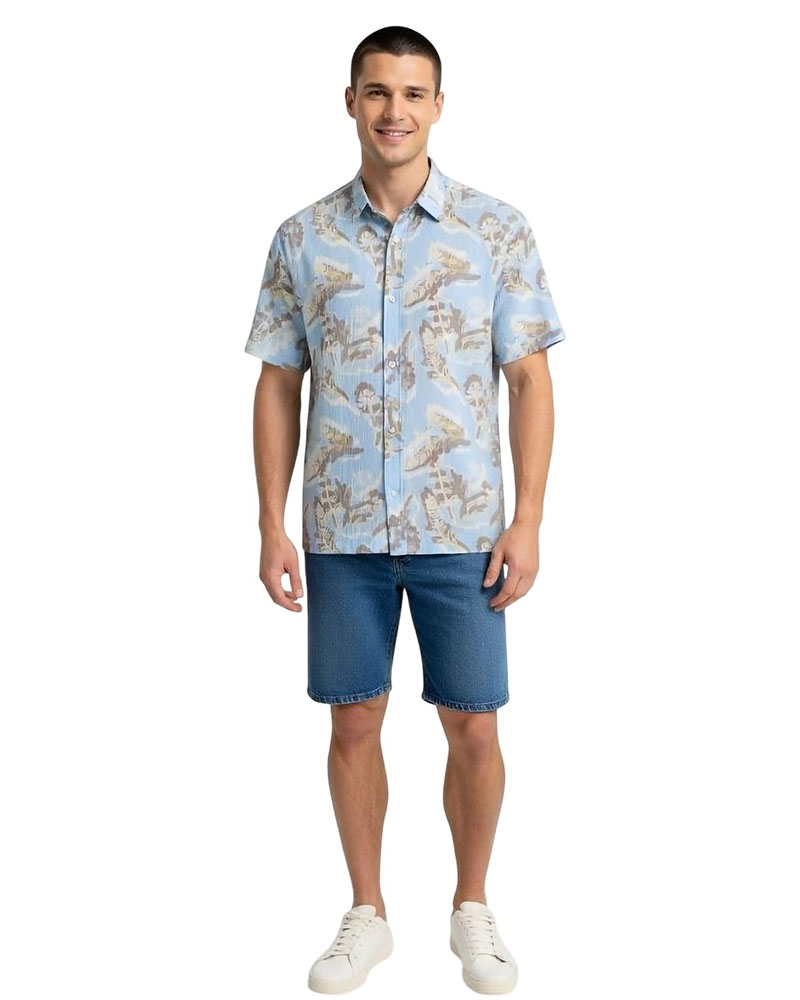 JACK & JONES JORMONTAUK AOP SHIRT SS - 12293763