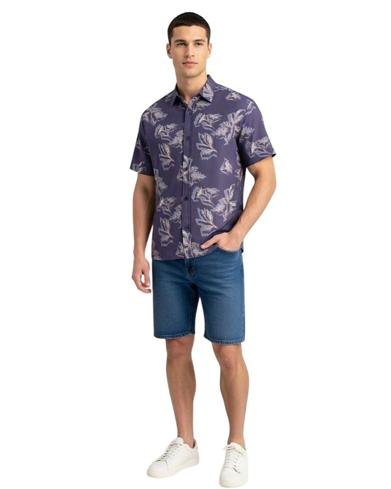 JACK & JONES JORMONTAUK AOP SHIRT SS - 12293763