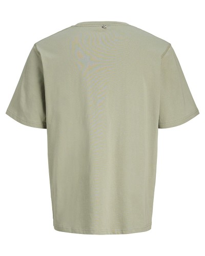 JACK & JONES JORCATSKILLS MINIMAL TEE CREW NECK LN - 12290315