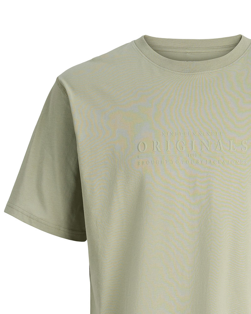 JACK & JONES JORCATSKILLS MINIMAL TEE CREW NECK LN - 12290315