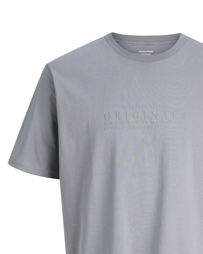 JACK & JONES JORCATSKILLS MINIMAL TEE CREW NECK LN - 12290315