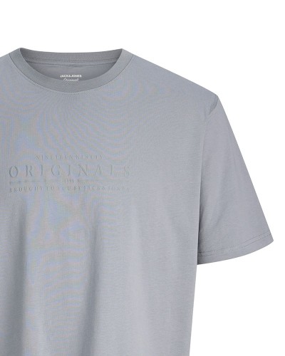 JACK & JONES JORCATSKILLS MINIMAL TEE CREW NECK LN - 12290315