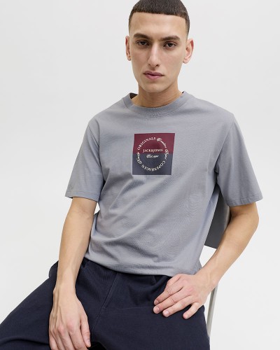 JACK & JONES JORCATSKILLS SQUARE BRANDING TEE SSCN LN - 12290856