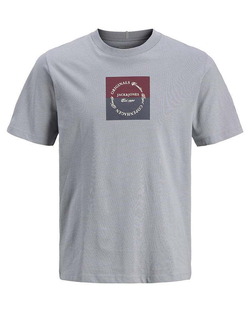 JACK & JONES JORCATSKILLS SQUARE BRANDING TEE SSCN LN - 12290856