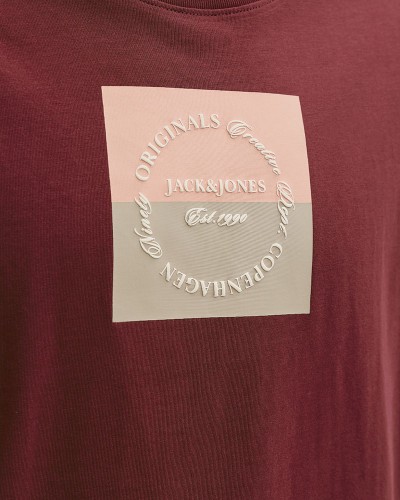 JACK & JONES JORCATSKILLS SQUARE BRANDING TEE SSCN LN - 12290856