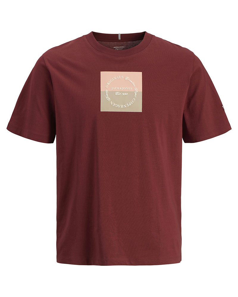 JACK & JONES JORCATSKILLS SQUARE BRANDING TEE SSCN LN - 12290856