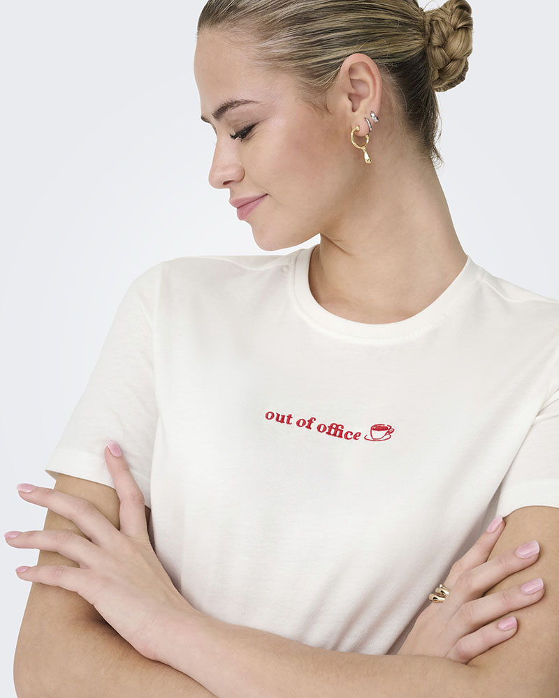 ONLY ONLMILENA S/S T-SHIRT BOX SUD JRS - 15368653