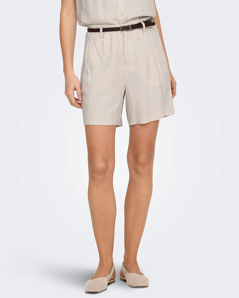 ONLY ONLSIESTA HW BELT LIN BL SHORTS PNT NOOS - 15367413