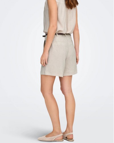 ONLY ONLSIESTA HW BELT LIN BL SHORTS PNT NOOS - 15367413