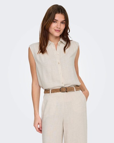 ONLY ONLSIESTA S/L LINEN BL SHIRT PNT NOOS - 15367416