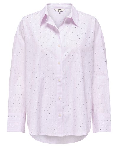 ONLY ONLOREGON ALVA LS RHINEST SHIRT NOOS WVN - 15348536