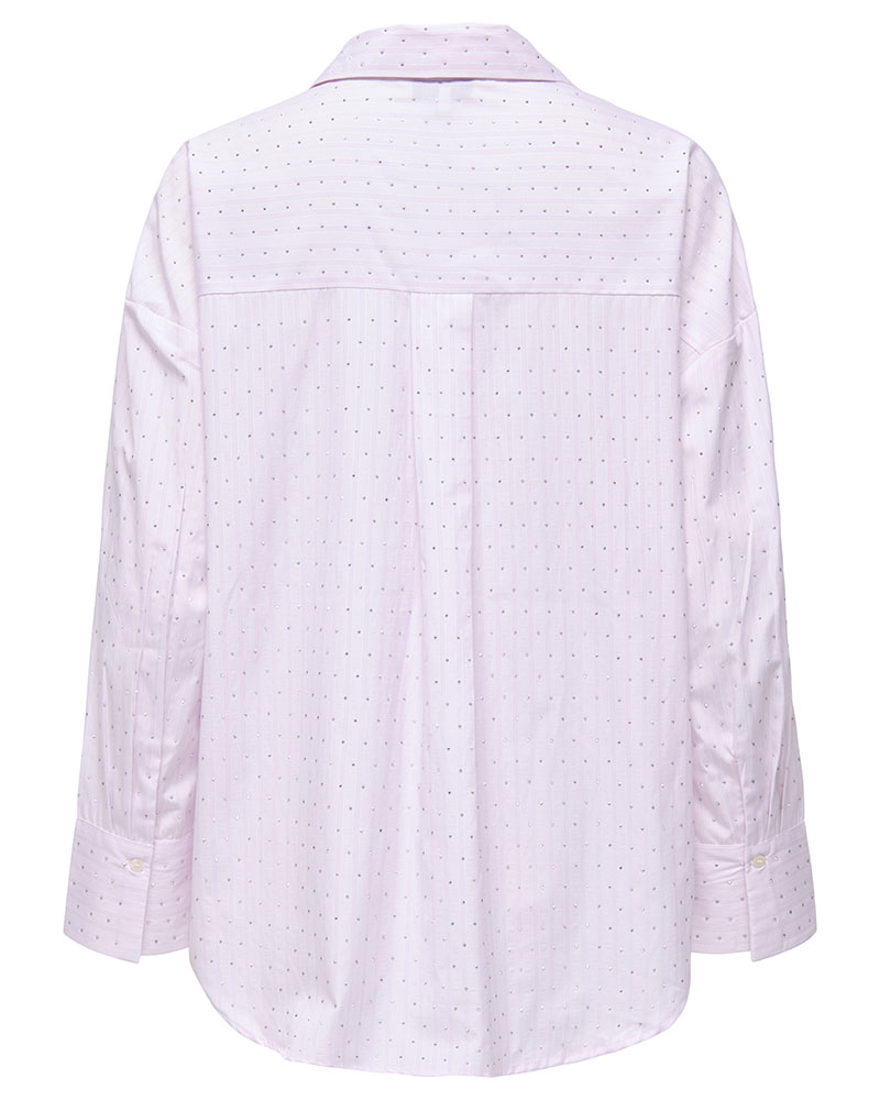 ONLY ONLOREGON ALVA LS RHINEST SHIRT NOOS WVN - 15348536