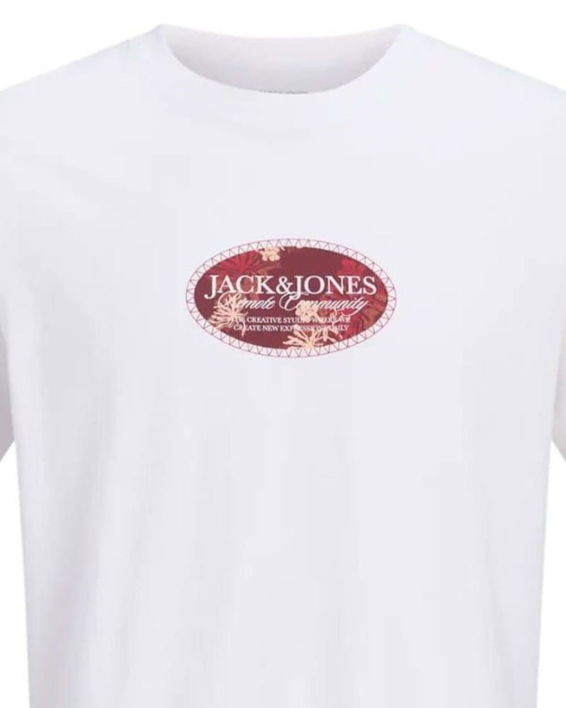 JACK & JONES JORMONTAUK FRONT TEE SS CREW NECK FST - 12297890