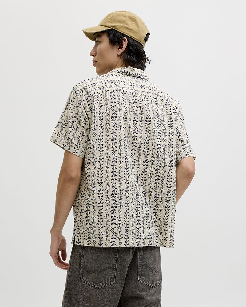 JACK & JONES JPRBLULYON PRINT DOBBY S/S SHIRT SN - 12291968