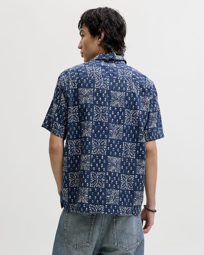 JACK & JONES JPRBLULYON PRINT DOBBY S/S SHIRT SN - 12291968
