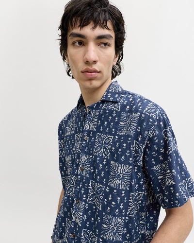 JACK & JONES JPRBLULYON PRINT DOBBY S/S SHIRT SN - 12291968