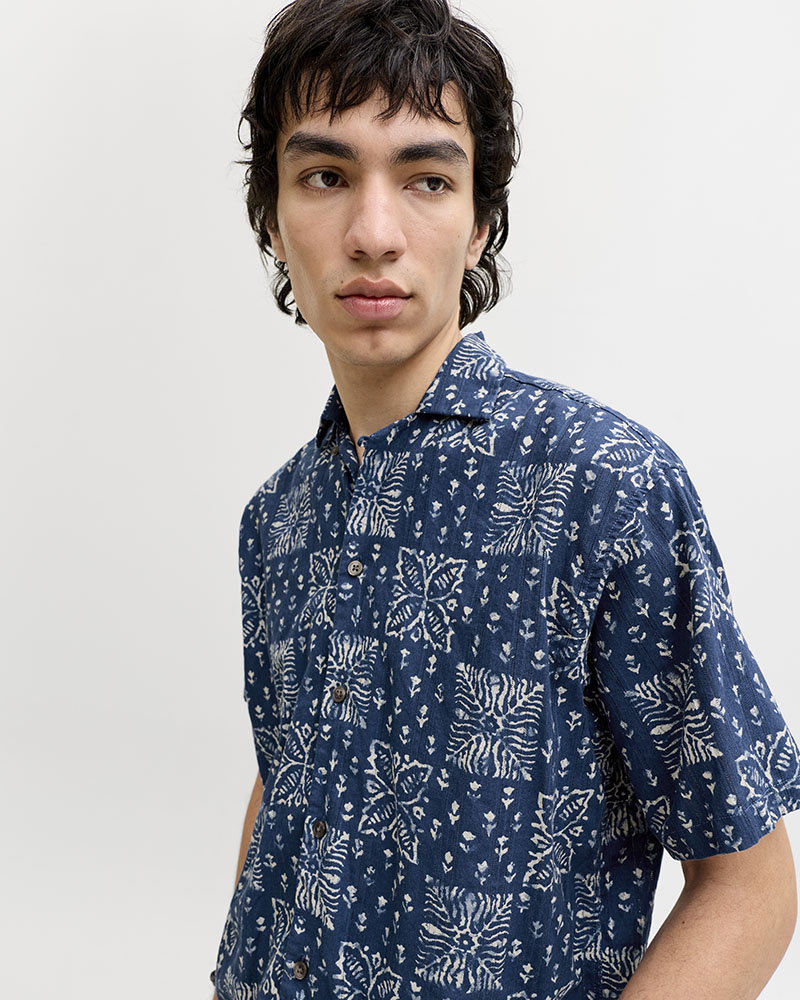 JACK & JONES JPRBLULYON PRINT DOBBY S/S SHIRT SN - 12291968