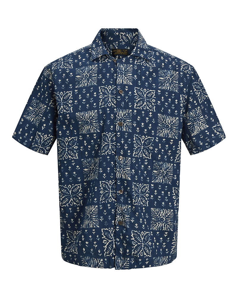 JACK & JONES JPRBLULYON PRINT DOBBY S/S SHIRT SN - 12291968